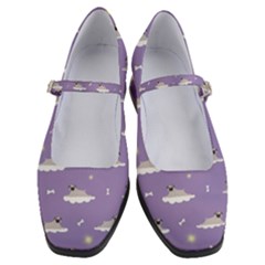 Cheerful Pugs Lie In The Clouds Women s Mary Jane Shoes by SychEva