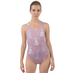 Dalmatians Favorite Dogs Cut-out Back One Piece Swimsuit by SychEva