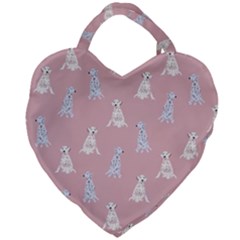 Dalmatians Favorite Dogs Giant Heart Shaped Tote by SychEva