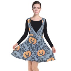 Halloween Jack O Lantern Plunge Pinafore Dress by InPlainSightStyle