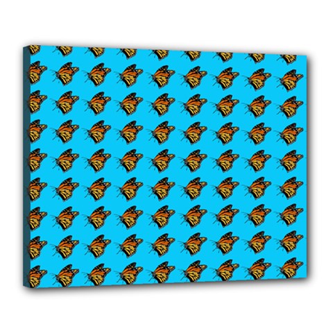 Monarch Butterfly Print Canvas 20  X 16  (stretched) by Kritter