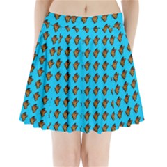 Monarch Butterfly Print Pleated Mini Skirt by Kritter