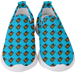 Monarch Butterfly Print Kids  Slip On Sneakers by Kritter