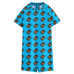 Monarch Butterfly Print Kids  Boyleg Half Suit Swimwear by Kritter