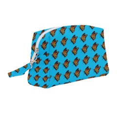 Monarch Butterfly Print Wristlet Pouch Bag (medium) by Kritter