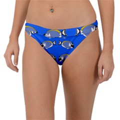 Powder Blue Tang Print Band Bikini Bottom by Kritter