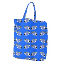 Powder Blue Tang Print Giant Grocery Tote by Kritter