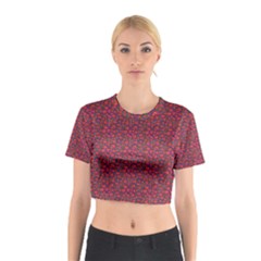 Pink Zoas Print Cotton Crop Top by Kritter