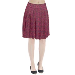 Pink Zoas Print Pleated Skirt by Kritter