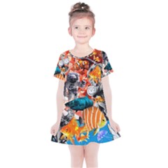 Point Of Entry Kids  Simple Cotton Dress