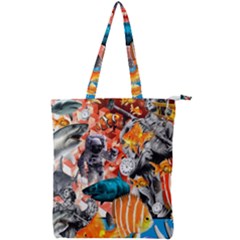 Point Of Entry Double Zip Up Tote Bag