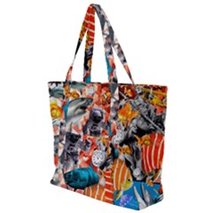 Point Of Entry Zip Up Canvas Bag by impacteesstreetwearcollage