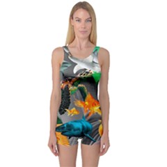 Point Of Entry 4 One Piece Boyleg Swimsuit by impacteesstreetwearcollage