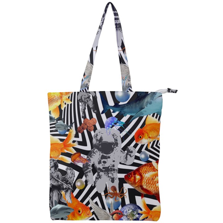 Point Of Entry 2 Double Zip Up Tote Bag