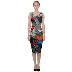 Through Space And Time Sleeveless Pencil Dress by impacteesstreetwearcollage