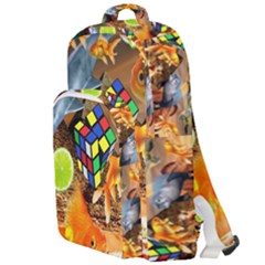 Through Space And Time 5 Double Compartment Backpack by impacteesstreetwearcollage