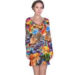 Journey Through Time Long Sleeve Nightdress by impacteesstreetwearcollage