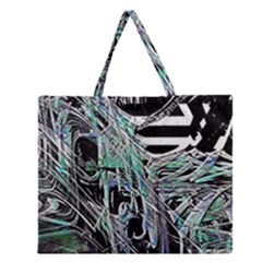 Robotic Endocrine System Zipper Large Tote Bag by MRNStudios