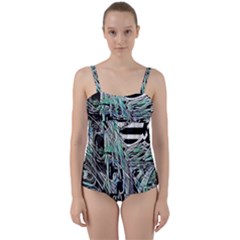 Robotic Endocrine System Twist Front Tankini Set by MRNStudios