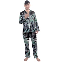 Robotic Endocrine System Men s Long Sleeve Satin Pajamas Set by MRNStudios