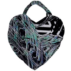 Robotic Endocrine System Giant Heart Shaped Tote by MRNStudios