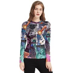 Journey Through Time Nyc Women s Long Sleeve Rash Guard by impacteesstreetwearcollage