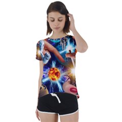 Journey To The Forbidden Zone Short Sleeve Foldover Tee by impacteesstreetwearcollage