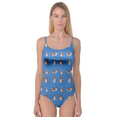 Cute Corgi Dogs Camisole Leotard  by SychEva