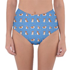 Cute Corgi Dogs Reversible High-waist Bikini Bottoms by SychEva