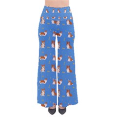 Cute Corgi Dogs So Vintage Palazzo Pants by SychEva