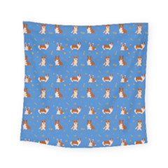 Cute Corgi Dogs Square Tapestry (small) by SychEva