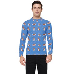 Cute Corgi Dogs Men s Long Sleeve Rash Guard by SychEva