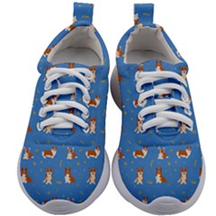 Cute Corgi Dogs Kids Athletic Shoes by SychEva