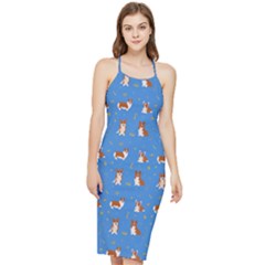 Cute Corgi Dogs Bodycon Cross Back Summer Dress by SychEva