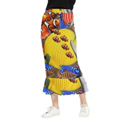 Swimming With The Fishes Maxi Fishtail Chiffon Skirt by impacteesstreetwearcollage