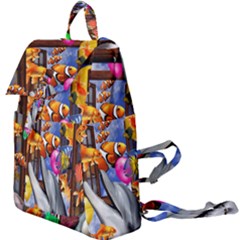 Outside The Window-swimming With Fishes Buckle Everyday Backpack by impacteesstreetwearcollage