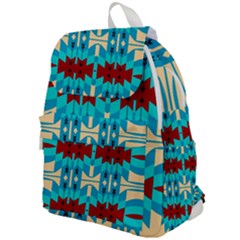 Shapes Rows Top Flap Backpack by LalyLauraFLM