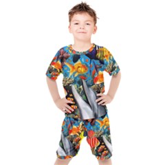 Under The Sea 4 Kids  Tee And Shorts Set by impacteesstreetwearcollage