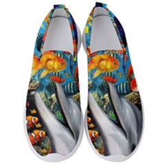 Under The Sea 4 Men s Slip On Sneakers by impacteesstreetwearcollage