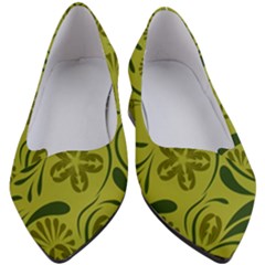 Folk Flowers Pattern  Women s Block Heels  by Eskimos