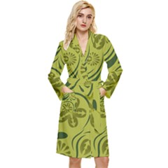 Folk Flowers Pattern  Robe by Eskimos