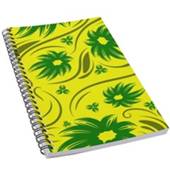 Folk Flowers Pattern  5 5  X 8 5  Notebook by Eskimos