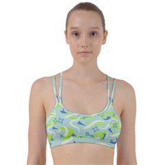 Folk flowers pattern  Line Them Up Sports Bra