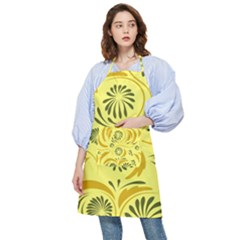 Folk Flowers Pattern  Pocket Apron by Eskimos