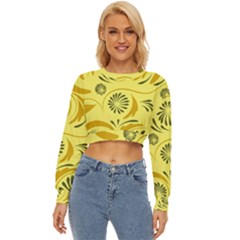 Folk Flowers Pattern  Lightweight Long Sleeve Sweatshirt by Eskimos