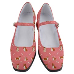 Cute Corgi Dogs Women s Mary Jane Shoes