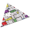 Colorful Rectangles Wooden Puzzle Triangle View3
