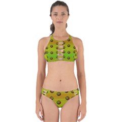 Sun Flowers For Iconic Pleasure In Pumpkin Time Perfectly Cut Out Bikini Set by pepitasart