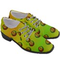 Sun Flowers For Iconic Pleasure In Pumpkin Time Women Heeled Oxford Shoes View3