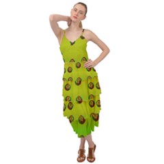 Sun Flowers For Iconic Pleasure In Pumpkin Time Layered Bottom Dress by pepitasart
